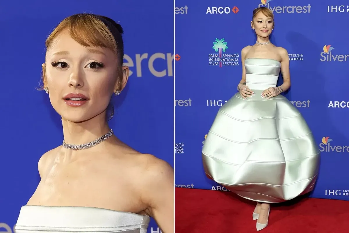 Ariana Grande’s Glinda-Inspired Red Carpet Look
